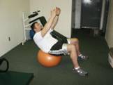Abdominal Strength Training - Abdominal Ball Crunch