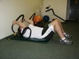 Abdominal Strength Training - Ab Roller Crunch
