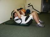Abdominal Strength Training - Ab Roller Crunch