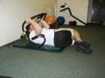 Abdominal Strength Training - Ab Roller Oblique Crunch