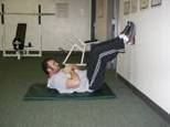 Abdominal Strength Training - Abdominal Crunch with feet on floor