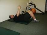 Abdominal Strength Training - Abdominal Crunch with feet on floor