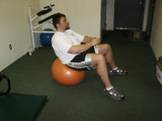 Abdominal Strength Training - Abdominal Ball Crunch