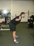 back strength training – easy - good mornings