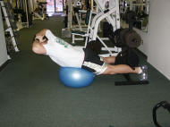 Back Strength Training – Reverse Hyperextension on a Ball