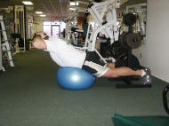 Back Strength Training – Reverse Hyperextension on a Ball