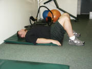 Back Strength Training – easy – pelvic tilt