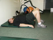 Back Strength Training – easy – pelvic tilt