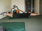 Back Strength Training – easy – supermen