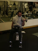 Biceps Strength Training – seated alternating dumbbell curls