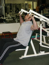 Should Strength Training – anterior deltoid – machine military press