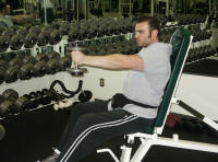 Shoulder Strength Training – anterior deltoid – seated front raise