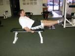 Abdominal Strength Training - Half V-Sit Ups
