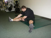 Leg Stretching: Sit and reach